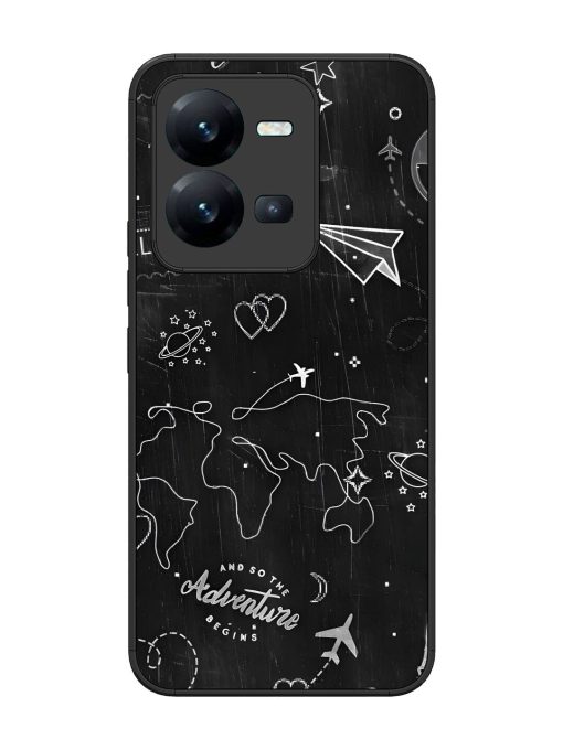 Wanderlust Sketchbook Glossy Soft Edge Case for Vivo V25 (5G) Chachhi