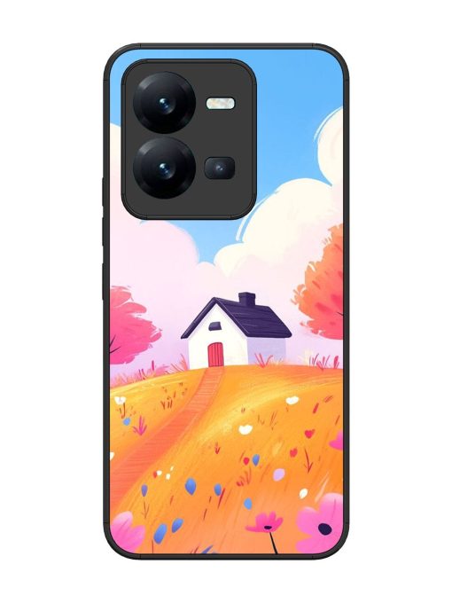 Hilltop Haven Glossy Soft Edge Case for Vivo V25 (5G) Chachhi