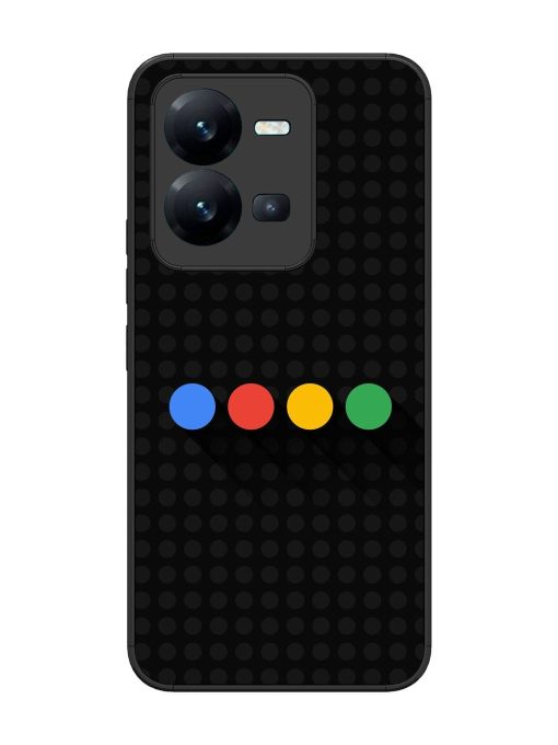 Google Dots Glossy Soft Edge Case for Vivo V25 (5G) Chachhi