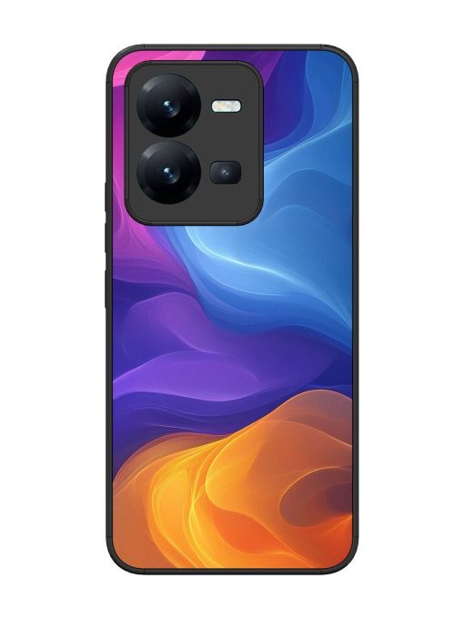 Cosmic Currents Glossy Soft Edge Case for Vivo V25 (5G) Chachhi