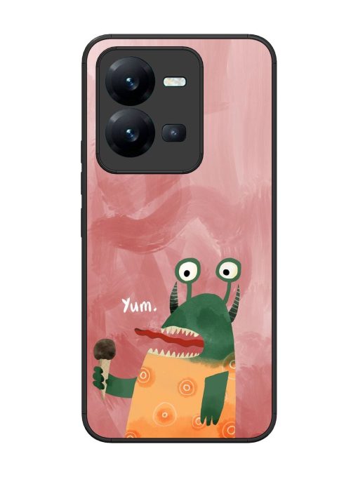 Hungry Monster Glossy Soft Edge Case for Vivo V25 (5G) Chachhi