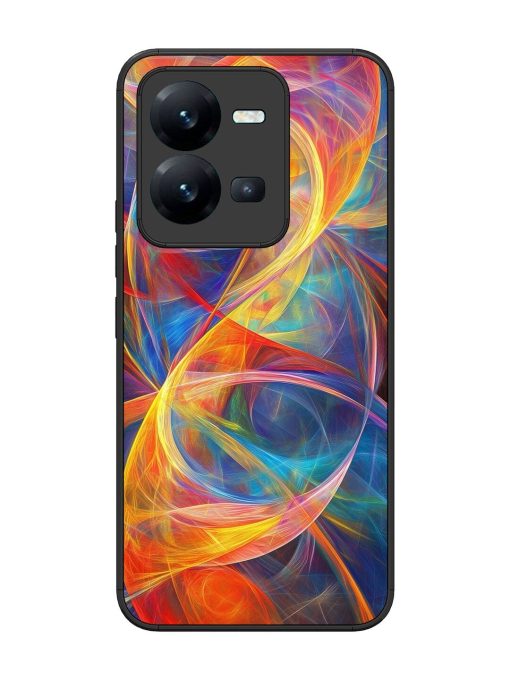 Cosmic Currents Glossy Soft Edge Case for Vivo V25 (5G) Chachhi