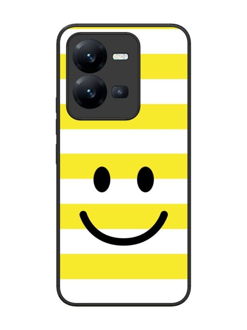 Smiling Stripes Glossy Soft Edge Case for Vivo V25 (5G) Chachhi