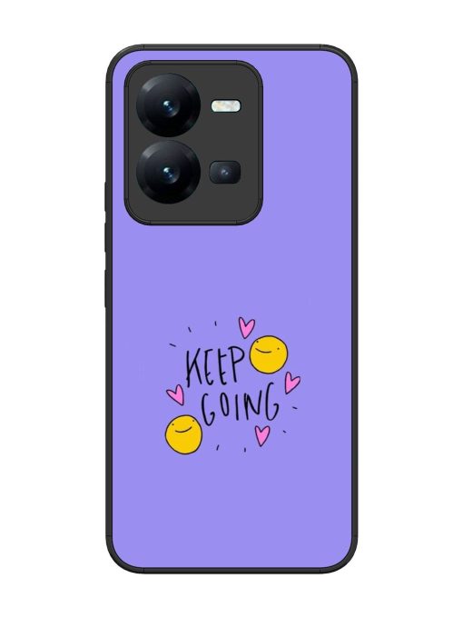 Smiling Through It All Glossy Soft Edge Case for Vivo V25 (5G) Chachhi