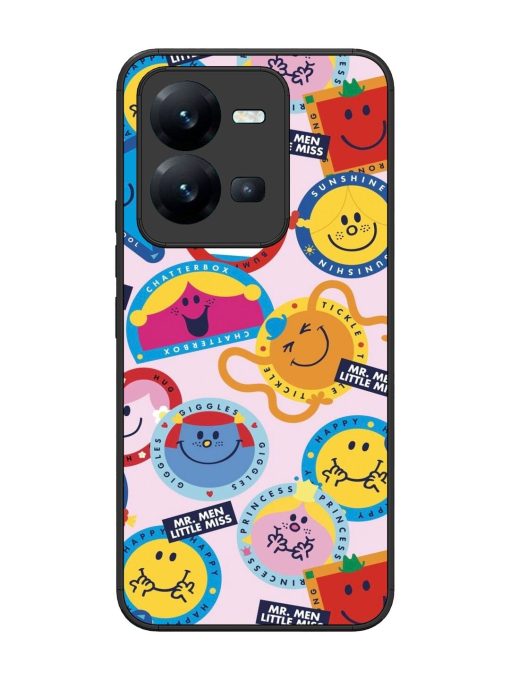 Whimsical Mr. Men & Little Miss Glossy Soft Edge Case for Vivo V25 (5G) Chachhi