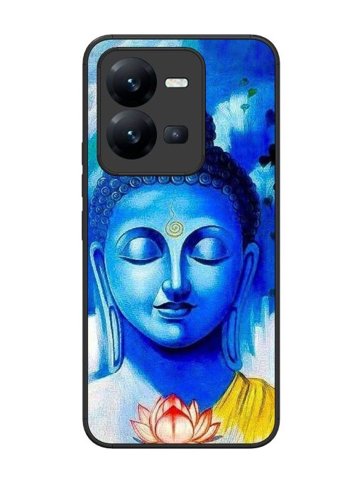 Serene Buddha With Lotus Glossy Soft Edge Case for Vivo V25 (5G) Chachhi