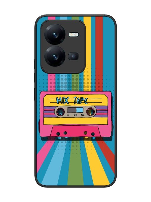 Retro Cassette Tapes Glossy Soft Edge Case for Vivo V25 (5G) Chachhi