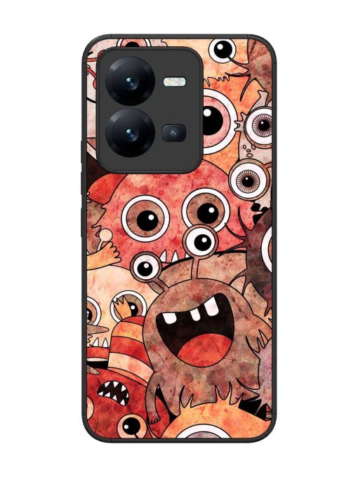 Monster Mash Glossy Soft Edge Case for Vivo V25 (5G) Chachhi