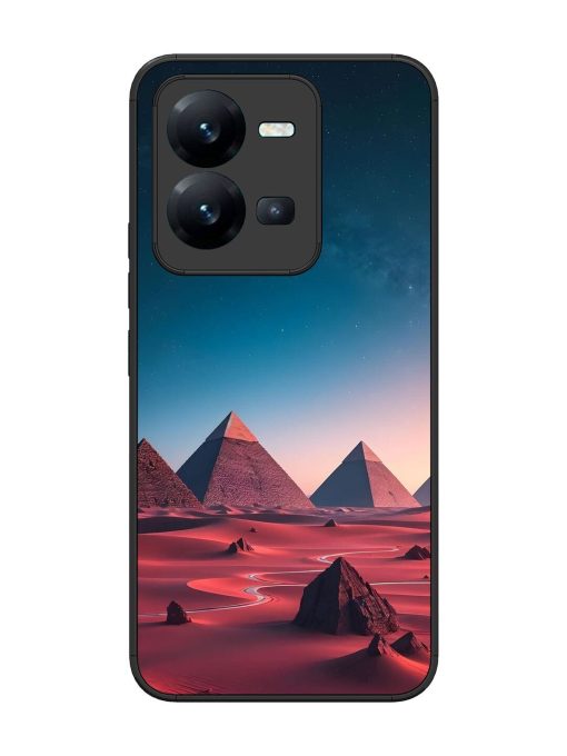 Ancient Wonders Sky Glossy Soft Edge Case for Vivo V25 (5G) Chachhi