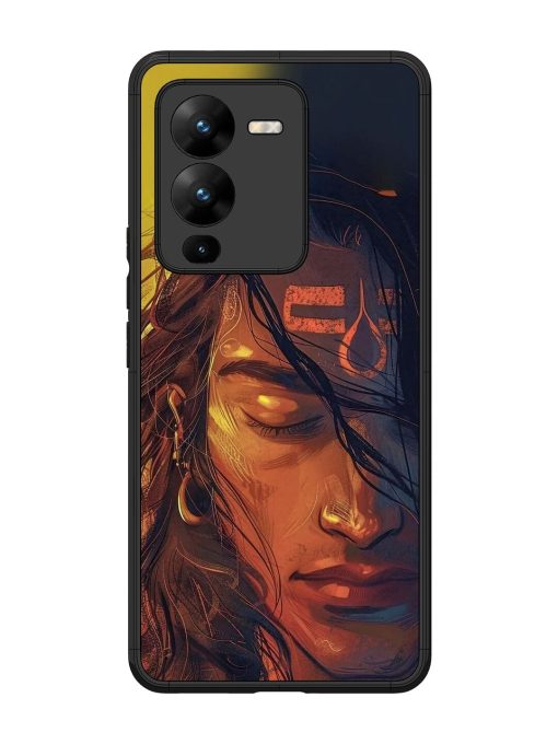 Tranquil Shiva Glossy Soft Edge Case for Vivo V25 Pro (5G) Chachhi