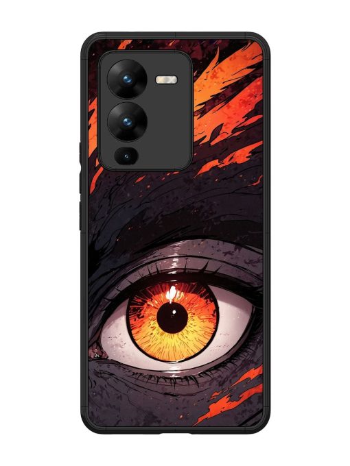 Inferno Gaze Glossy Soft Edge Case for Vivo V25 Pro (5G) Chachhi