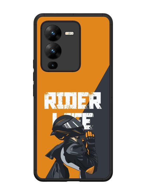 Ride Never Ends Glossy Soft Edge Case for Vivo V25 Pro (5G) Chachhi