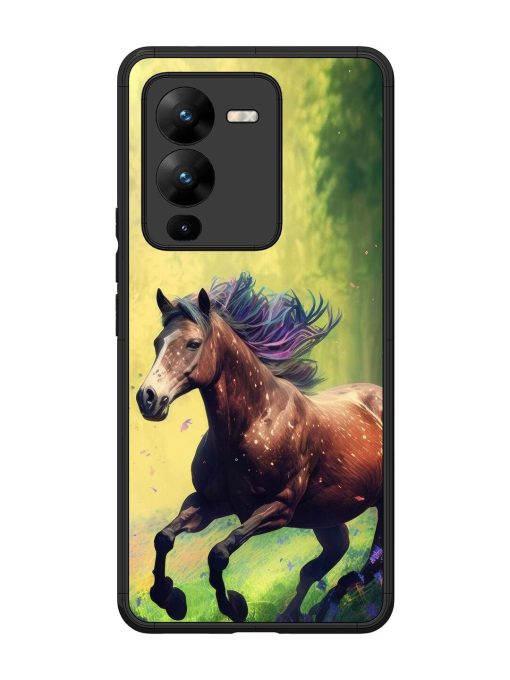 Enchanted Gallop Glossy Soft Edge Case for Vivo V25 Pro (5G) Chachhi