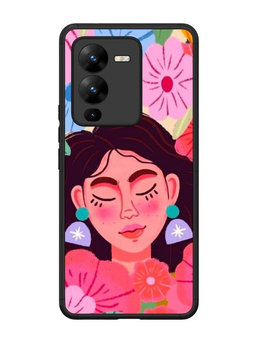 Blooming Serenity Glossy Soft Edge Case for Vivo V25 Pro (5G) Chachhi