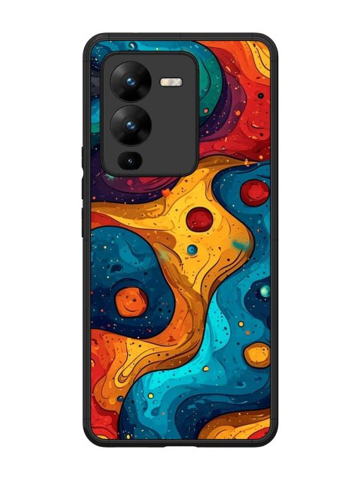 Cosmic Swirl Glossy Soft Edge Case for Vivo V25 Pro (5G) Chachhi