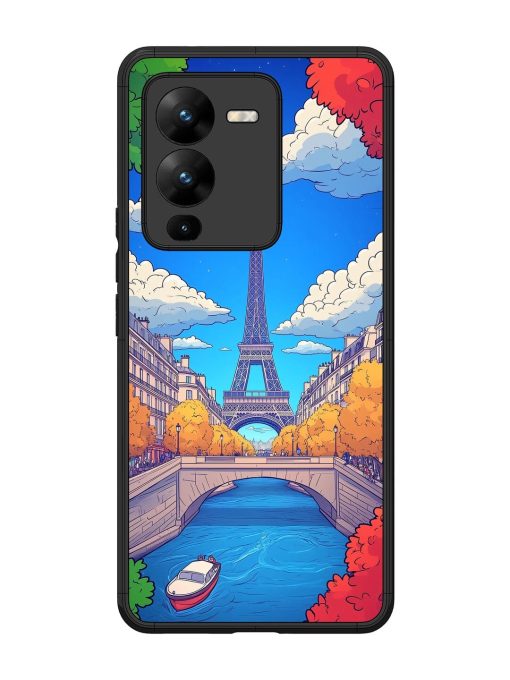 Parisian Panorama Glossy Soft Edge Case for Vivo V25 Pro (5G) Chachhi