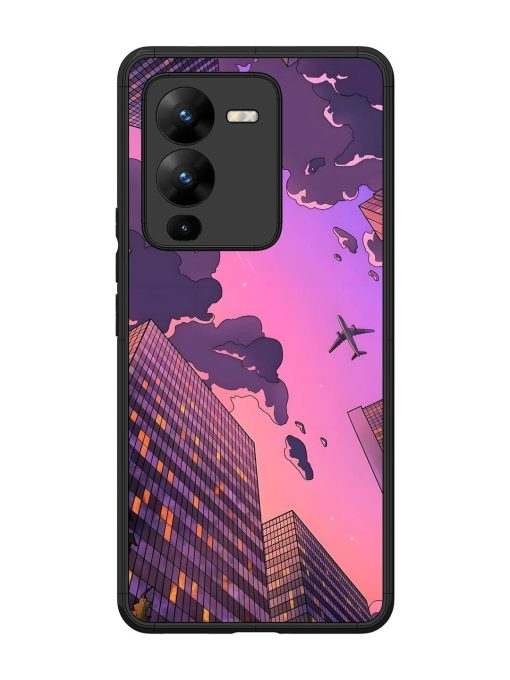 Urban Twilight Glossy Soft Edge Case for Vivo V25 Pro (5G) Chachhi