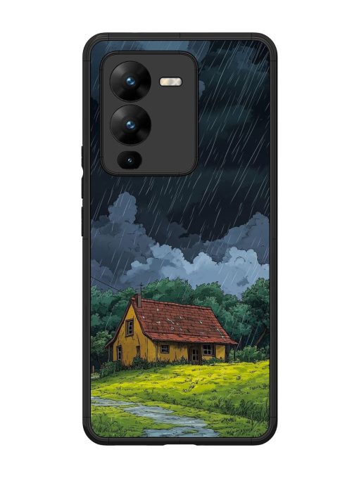 Rainy Day Retreat Glossy Soft Edge Case for Vivo V25 Pro (5G) Chachhi