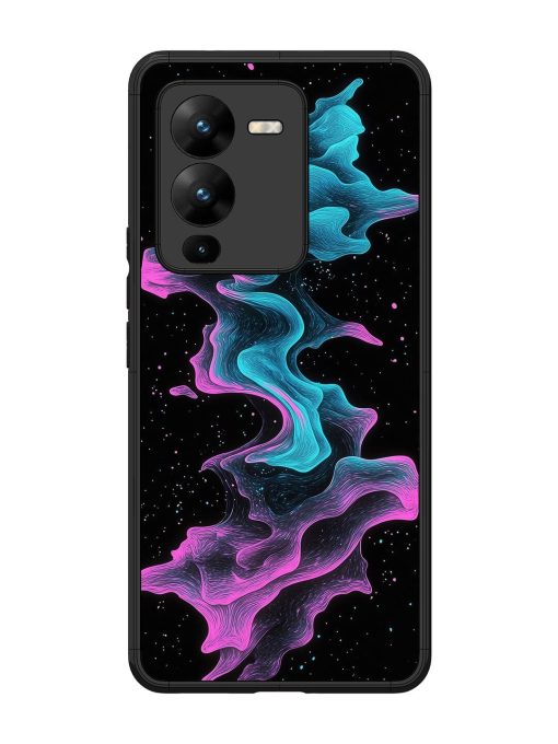 Cosmic Currents Glossy Soft Edge Case for Vivo V25 Pro (5G) Chachhi