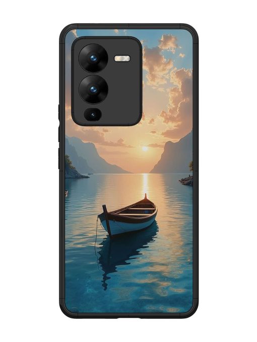 Serene Sunset Glossy Soft Edge Case for Vivo V25 Pro (5G)