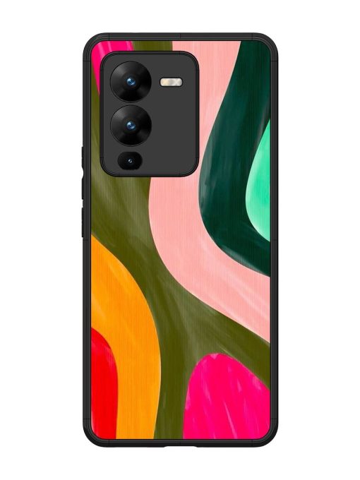 Wavy Wonder Glossy Soft Edge Case for Vivo V25 Pro (5G) Chachhi