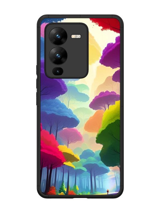 Rainbow Road Glossy Soft Edge Case for Vivo V25 Pro (5G) Chachhi