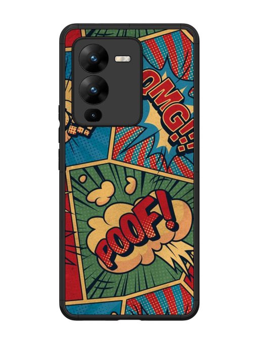 Comic Book Chaos Glossy Soft Edge Case for Vivo V25 Pro (5G) Chachhi