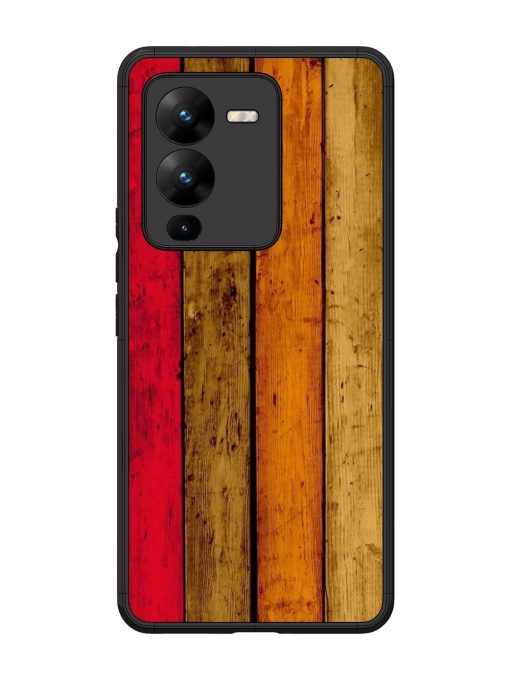 Colorful Woodgrain Glossy Soft Edge Case for Vivo V25 Pro (5G) Chachhi