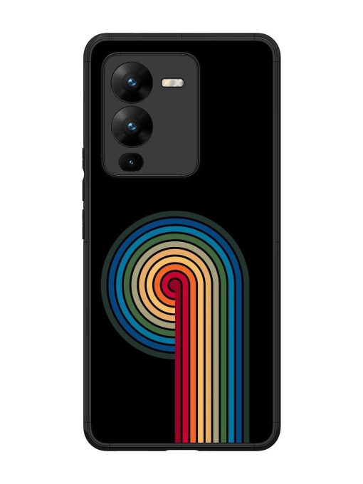 Rainbow Ripple Glossy Soft Edge Case for Vivo V25 Pro (5G) Chachhi