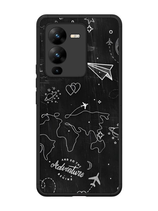 Wanderlust Sketchbook Glossy Soft Edge Case for Vivo V25 Pro (5G) Chachhi