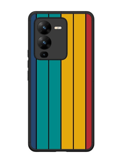 Retro Stripes Glossy Soft Edge Case for Vivo V25 Pro (5G)