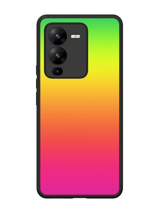 Rainbow Gradient Glossy Soft Edge Case for Vivo V25 Pro (5G)