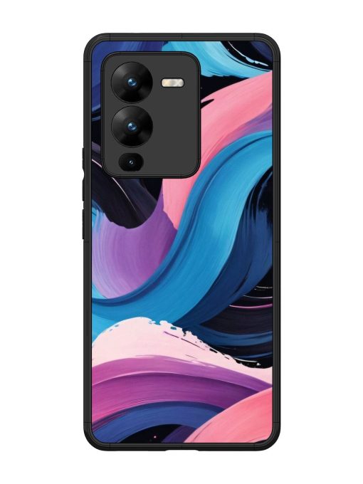 Whimsical Waves Glossy Soft Edge Case for Vivo V25 Pro (5G) Chachhi