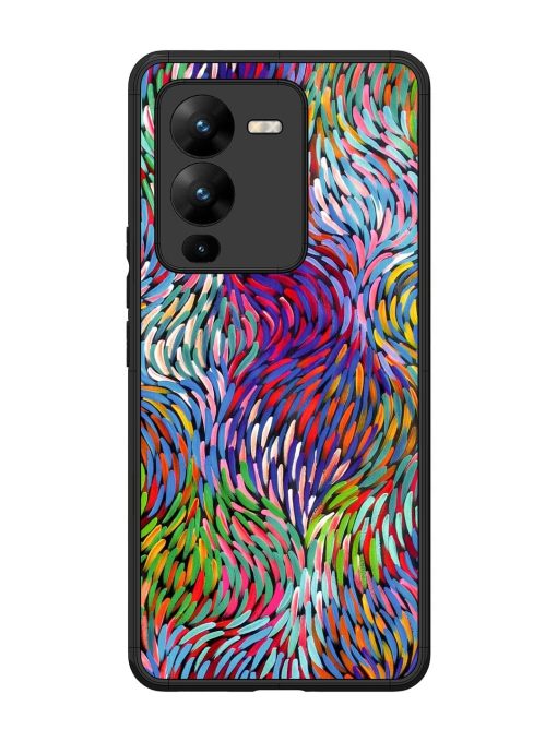 Vibrant Waves Glossy Soft Edge Case for Vivo V25 Pro (5G) Chachhi