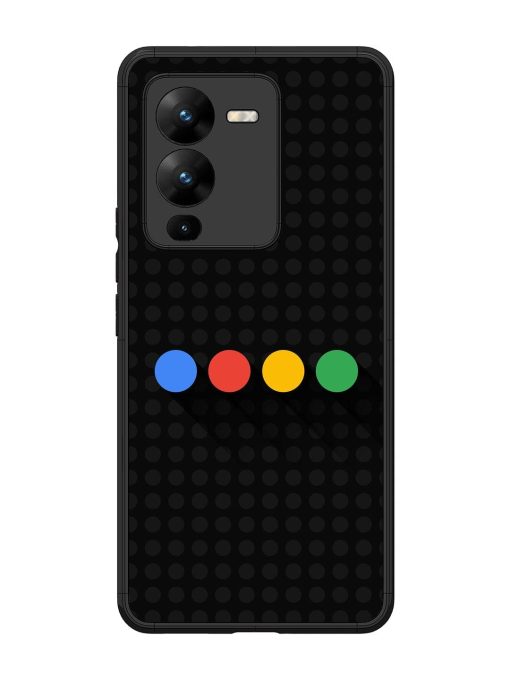 Google Dots Glossy Soft Edge Case for Vivo V25 Pro (5G) Chachhi