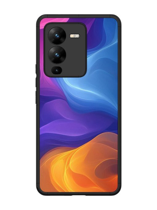 Cosmic Currents Glossy Soft Edge Case for Vivo V25 Pro (5G) Chachhi