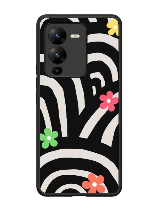 Rainbow Arcs Glossy Soft Edge Case for Vivo V25 Pro (5G) Chachhi