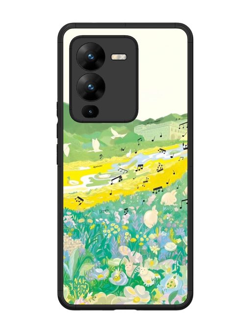 Melody In Bloom Glossy Soft Edge Case for Vivo V25 Pro (5G) Chachhi