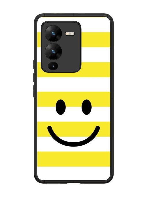 Smiling Stripes Glossy Soft Edge Case for Vivo V25 Pro (5G) Chachhi