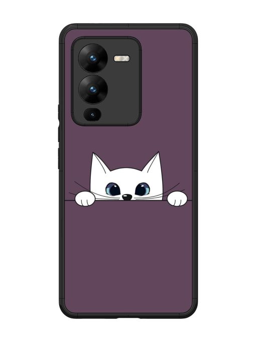 Peek-A-Boo Kitty Glossy Soft Edge Case for Vivo V25 Pro (5G) Chachhi