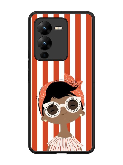 Girls Just Wanna Have Fun Glossy Soft Edge Case for Vivo V25 Pro (5G) Chachhi