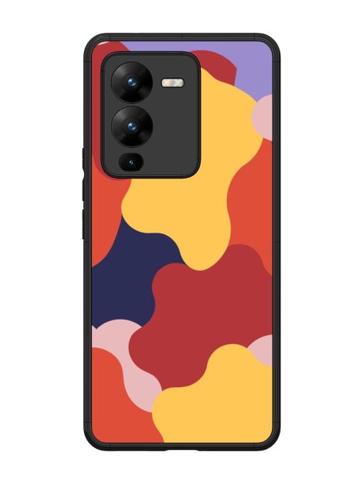 Gooey Color Chaos Glossy Soft Edge Case for Vivo V25 Pro (5G) Chachhi