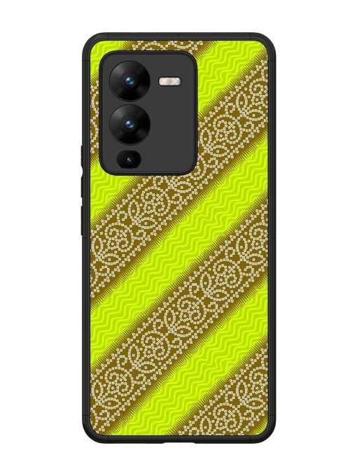 Golden Bandana Bliss Glossy Soft Edge Case for Vivo V25 Pro (5G)