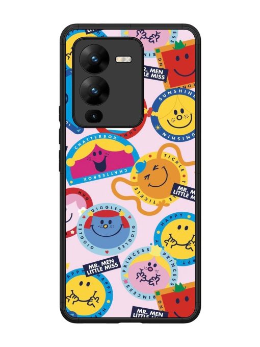 Whimsical Mr. Men & Little Miss Glossy Soft Edge Case for Vivo V25 Pro (5G)