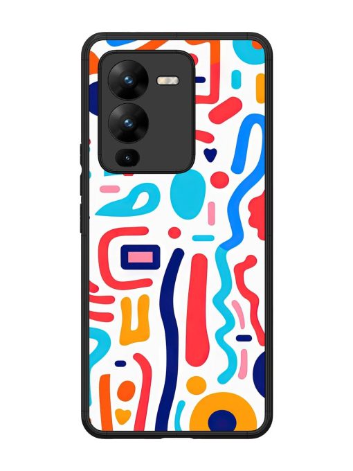 Whimsical Doodle Chaos Glossy Soft Edge Case for Vivo V25 Pro (5G) Chachhi