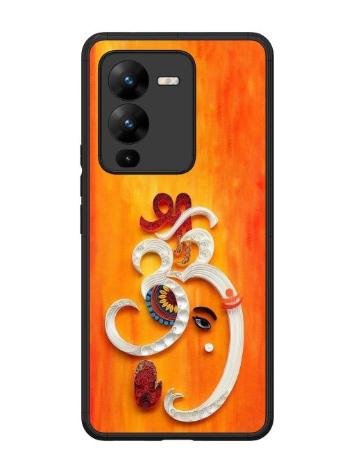 Ganesha In Quilling Art Glossy Soft Edge Case for Vivo V25 Pro (5G)