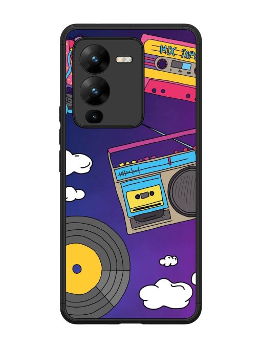 Retro Vibes Glossy Soft Edge Case for Vivo V25 Pro (5G) Chachhi