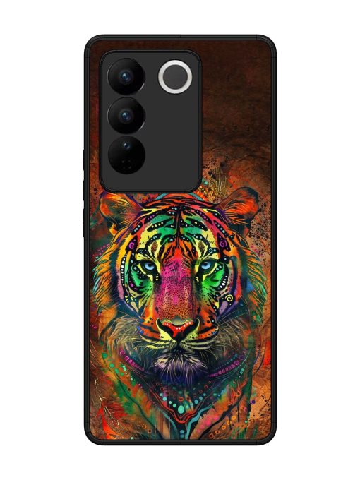 Cosmic Tiger Glossy Soft Edge Case for Vivo V27 (5G) Chachhi