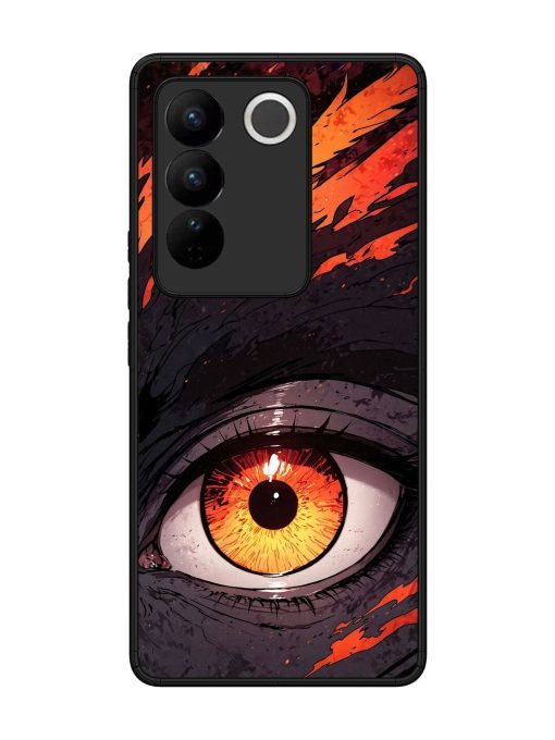 Inferno Gaze Glossy Soft Edge Case for Vivo V27 (5G) Chachhi