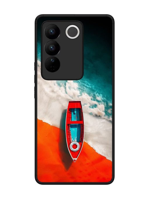 Crimson Tide Glossy Soft Edge Case for Vivo V27 (5G) Chachhi